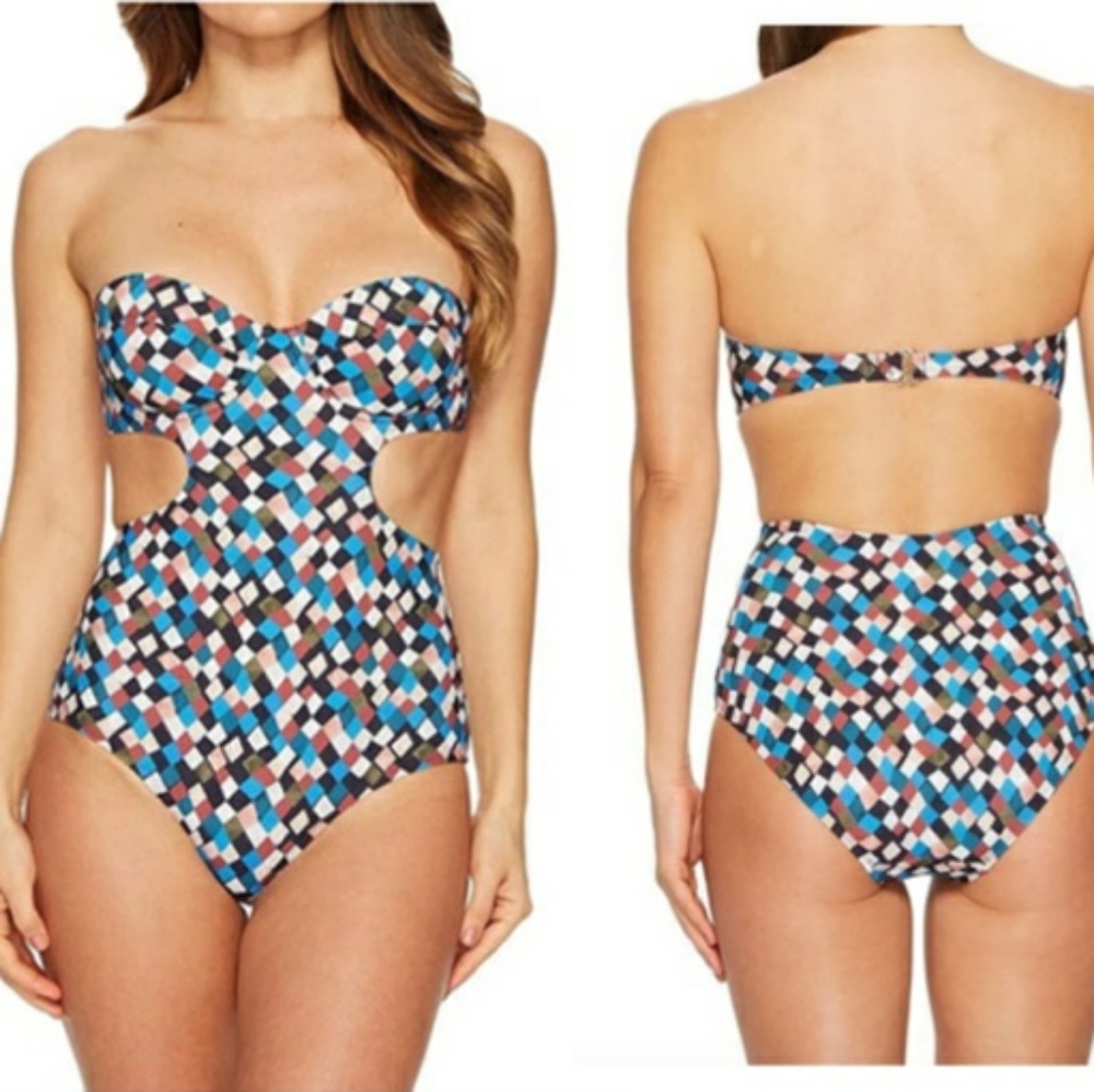 NWOT TORY BURCH Clemence Cut Out One Piece